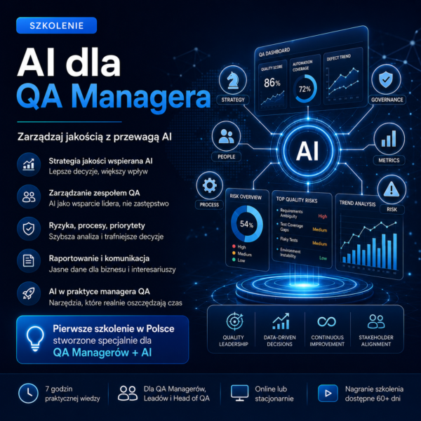 AI dla QA Managera 26.11.2026 roku